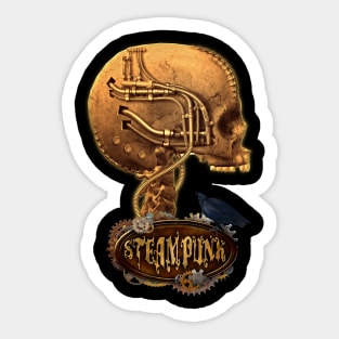 Steampunk skull Sticker